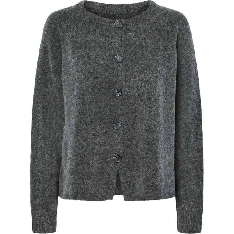 PIECES Kardigán PCJIKO sivá melírovaná 65695633