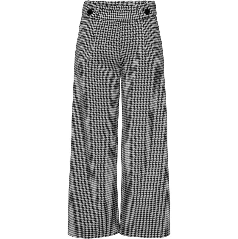 JDY Plisované nohavice JDYGEGGO MIA čierna / biela 65696111