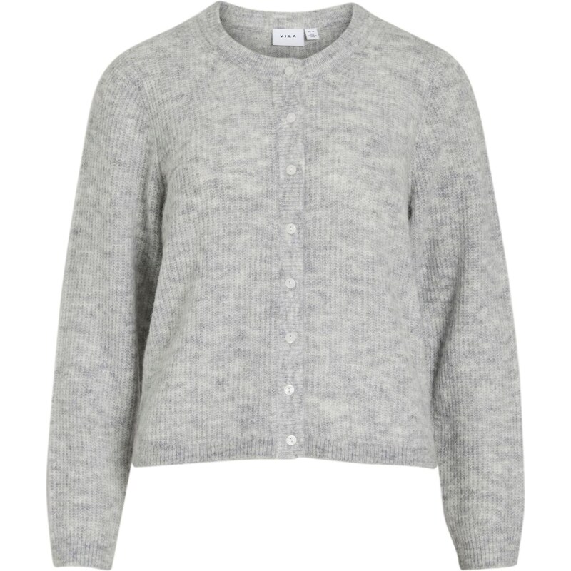 VILA Kardigán VILory sivá melírovaná 65696132