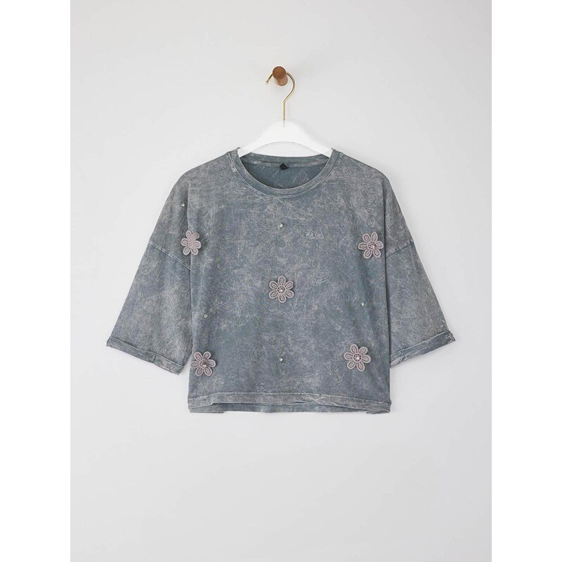 Trendyol Tričko sivá 65886892