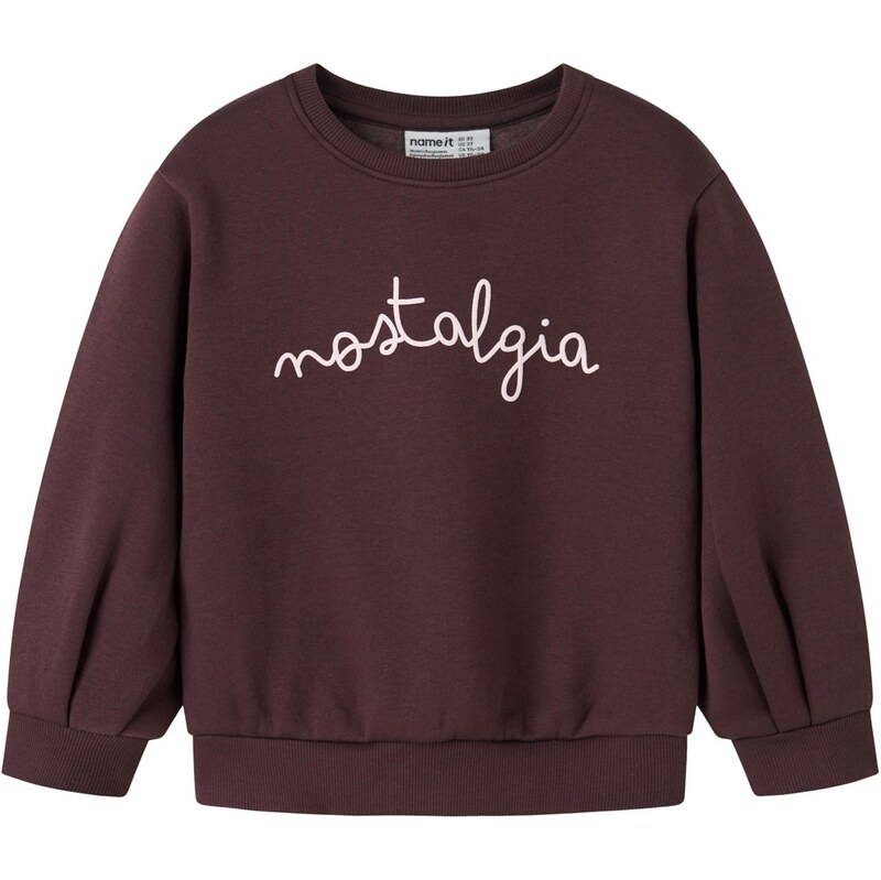 NAME IT Mikina NMFOvi tmavočervená 65696347