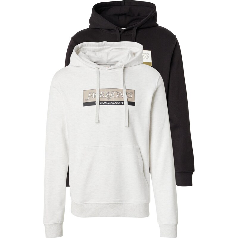 JACK & JONES Mikina JORINWOOD brokátová / svetlosivá / kaki / čierna / 65696603