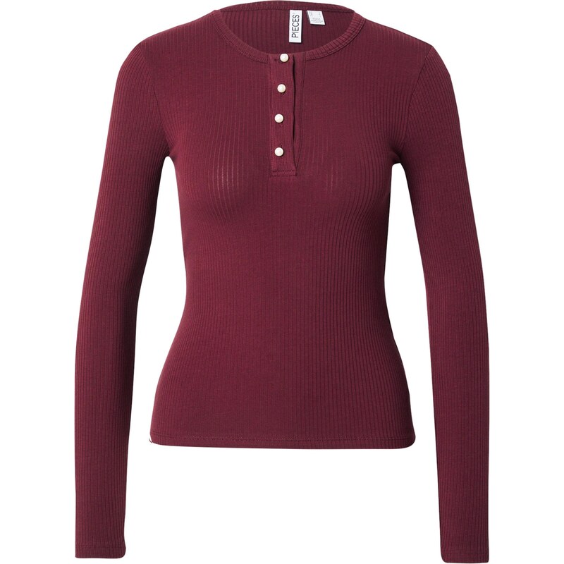 PIECES Tričko PCKITTE vínovo červená 65696565