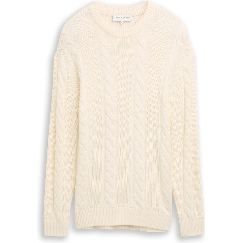 TOM TAILOR DENIM Sveter biela 65774573