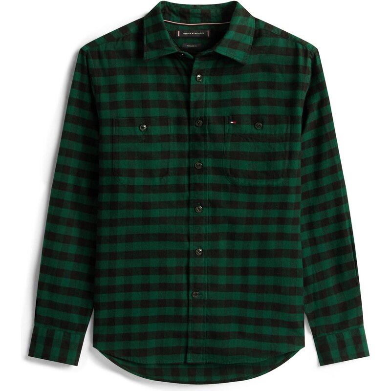 TOMMY HILFIGER Košeľa zelená / čierna 65696672