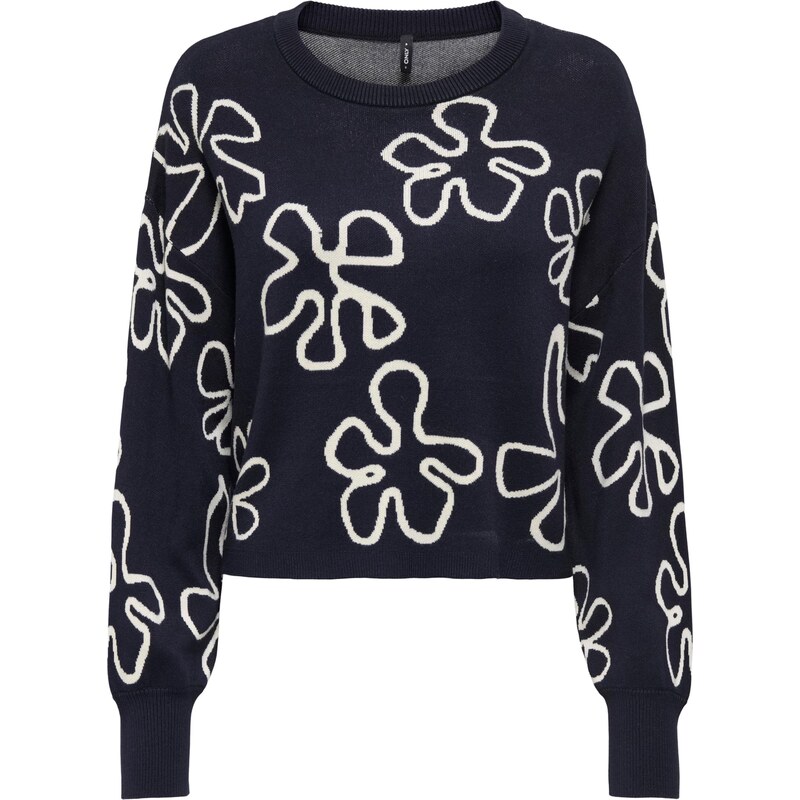 ONLY Sveter ONLMONTANA námornícka modrá / biela 66008664