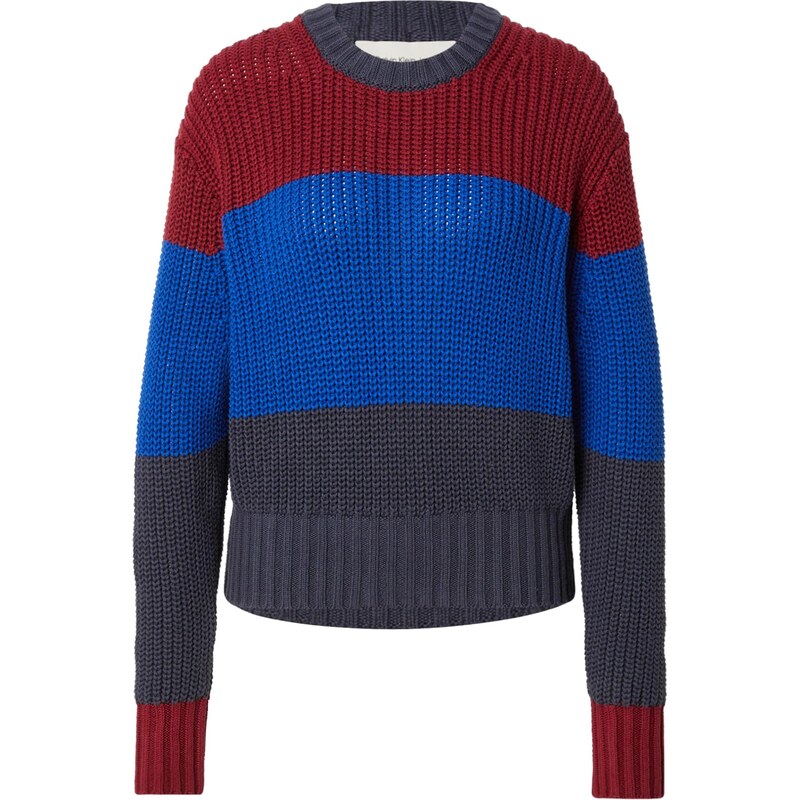 Calvin Klein Jeans Sveter modrá / námornícka modrá / tmavočervená 65696713