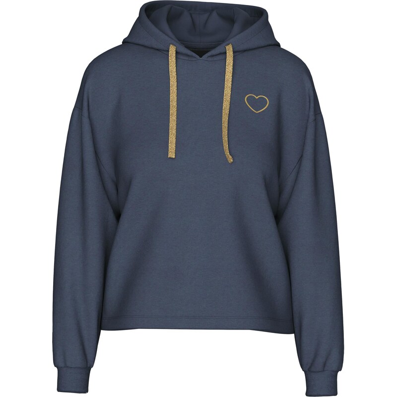 PIECES Mikina PCCHILLI tmavomodrá / zlatá 65696733