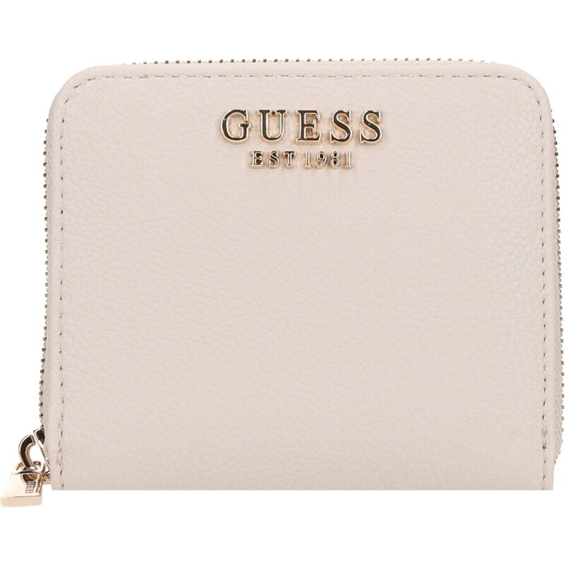 GUESS Peňaženka LAUREL II SLG SMALL ZIP AROUND slonová kosť 65696827