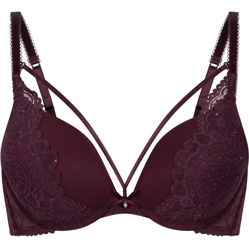 Hunkemöller Podprsenka Isadora vínovo červená 65889685