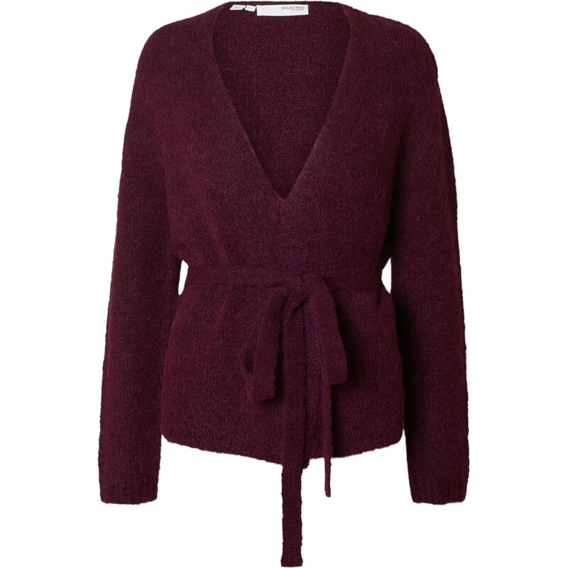 SELECTED Kardigán SLFGABELLA baklažánová 65895535