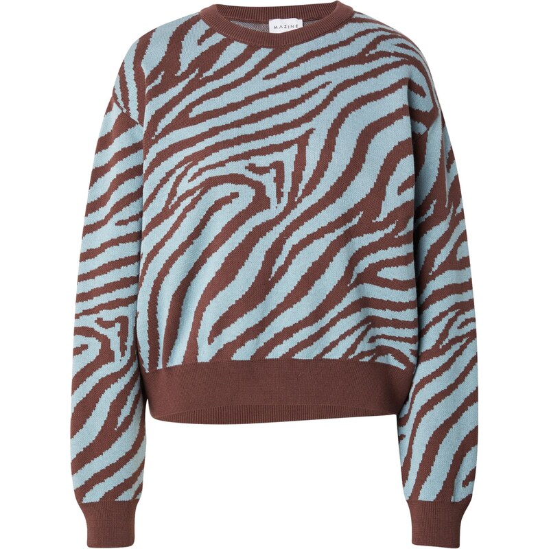 mazine Sveter svetlomodrá / hnedá 65895527