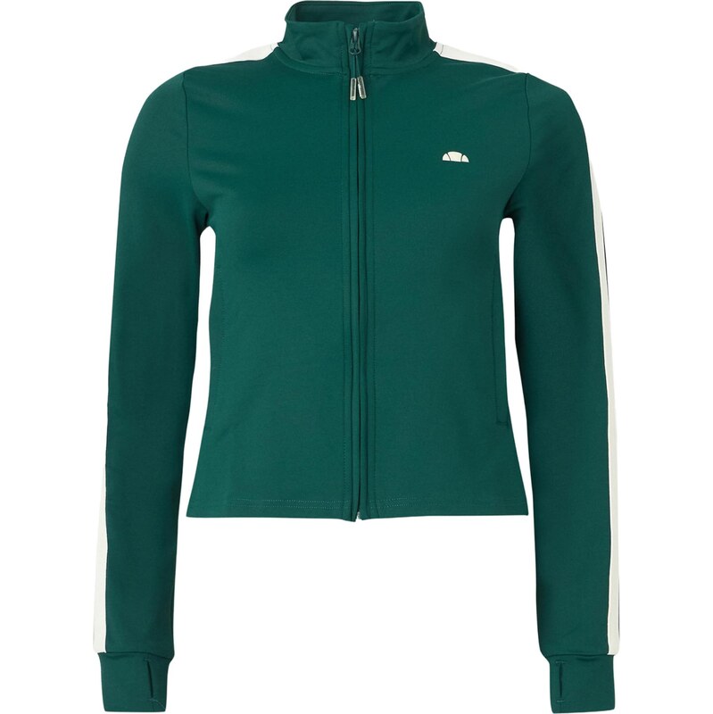 ELLESSE Tepláková bunda Banff tmavozelená / biela 65895741