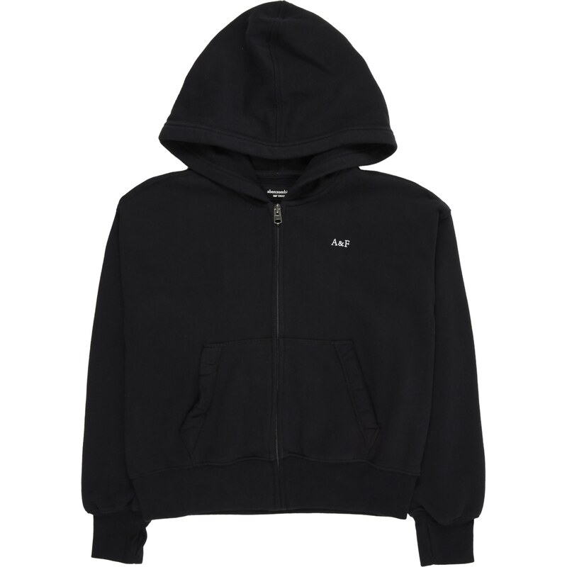 Abercrombie & Fitch Tepláková bunda ESSENTIAL čierna 65895809
