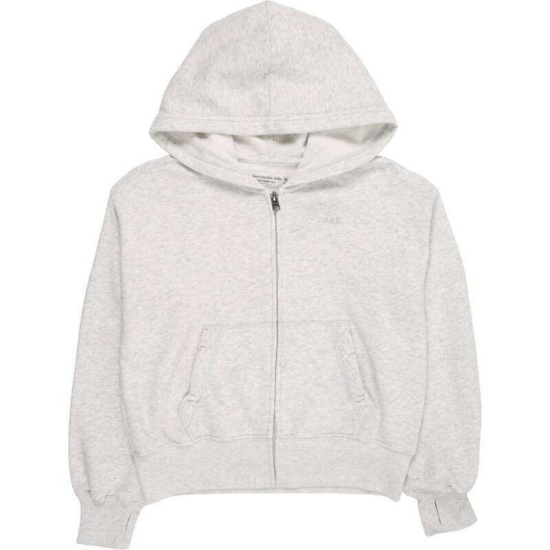 Abercrombie & Fitch Tepláková bunda ESSENTIAL sivá 65895811