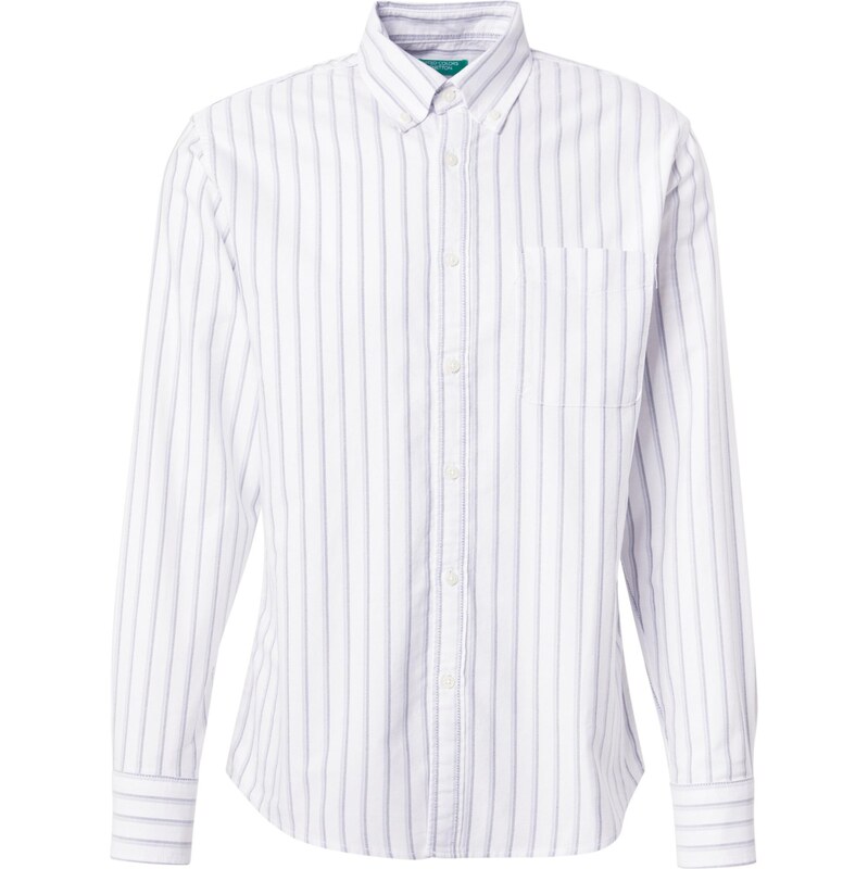 UNITED COLORS OF BENETTON Košeľa sivá / čadičová / biela 65895813