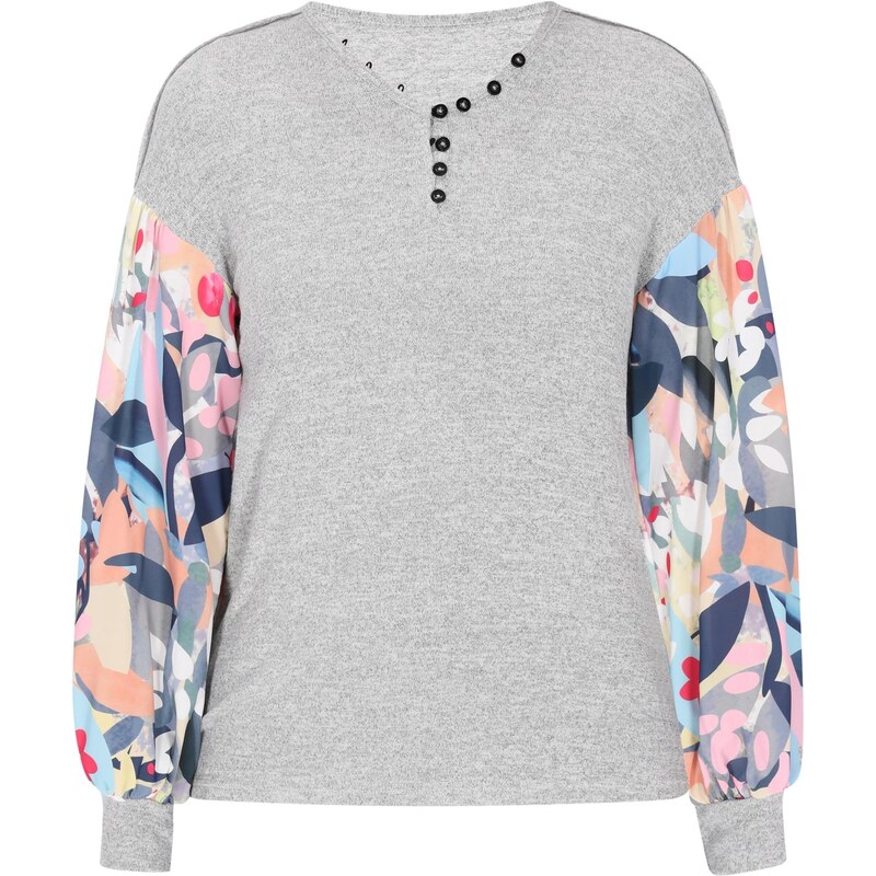 Usha Sveter Fashion Look námornícka modrá / svetlosivá / 65707029