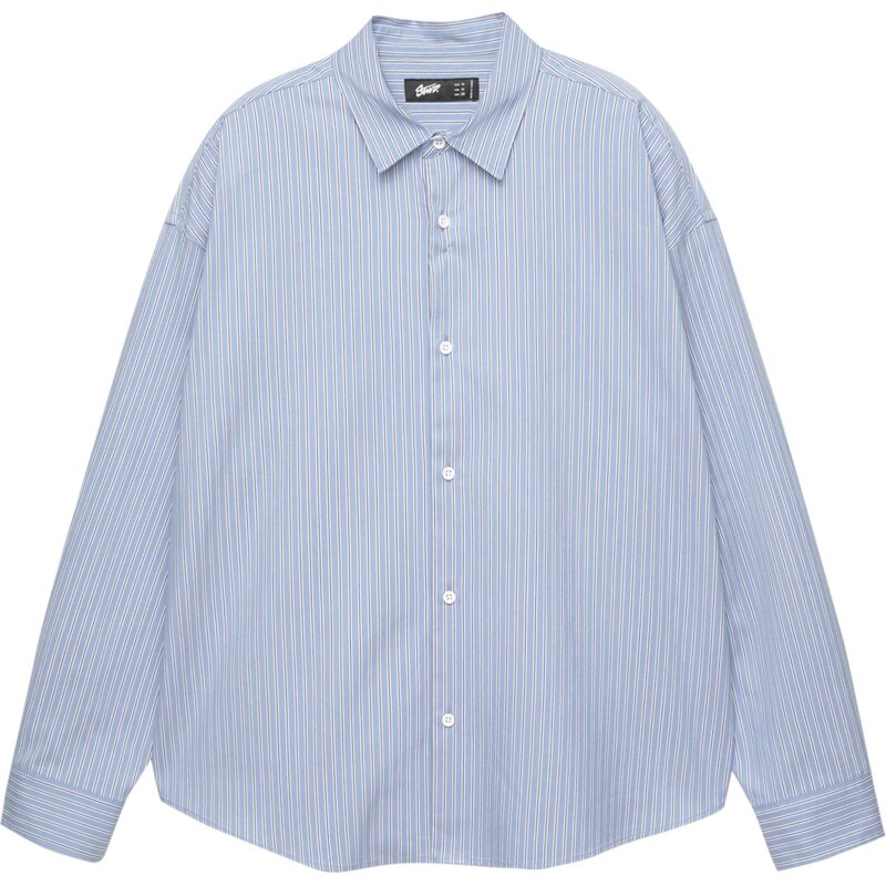 Pull&Bear Košeľa svetlomodrá / čierna / biela 65893470