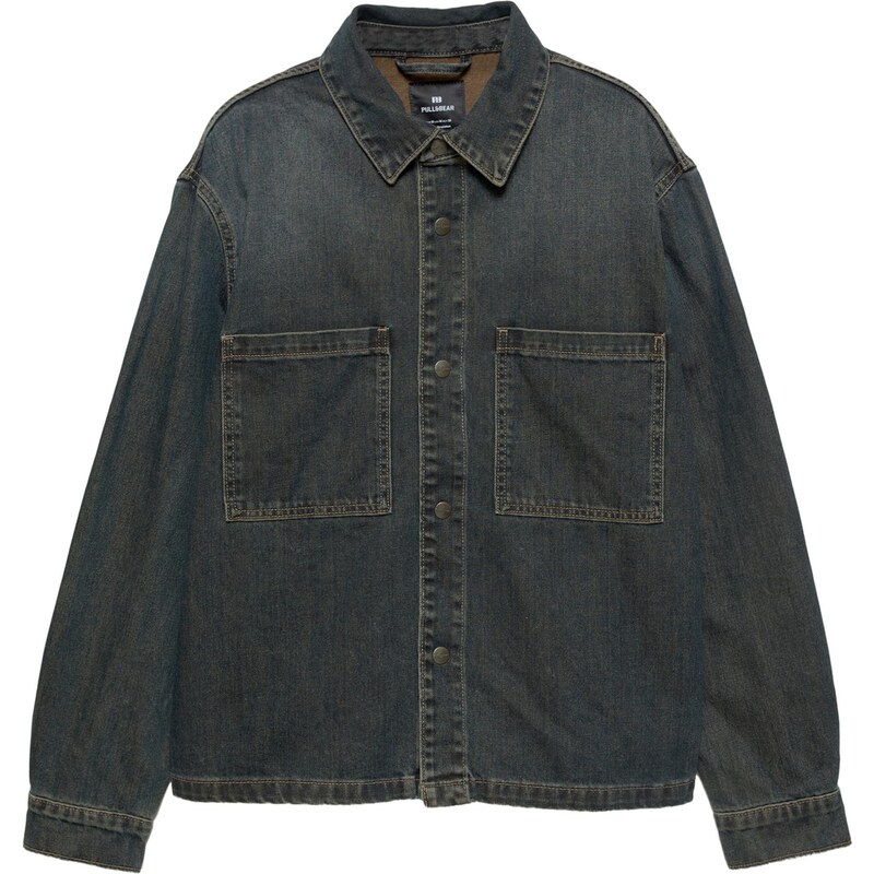 Pull&Bear Košeľa tmavomodrá 65894074