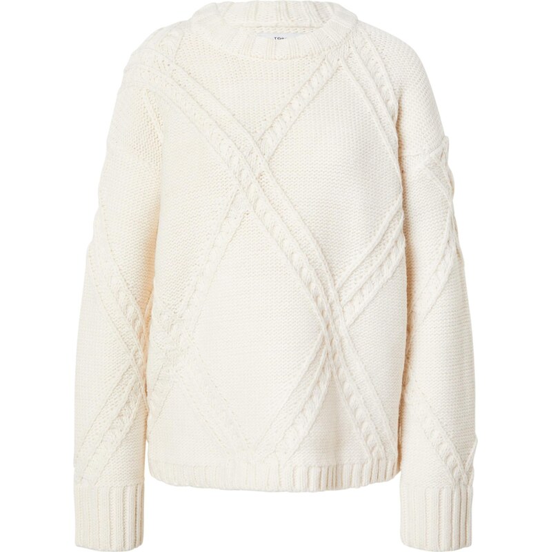 TOPSHOP Sveter MEGAN biela ako vlna 66026910