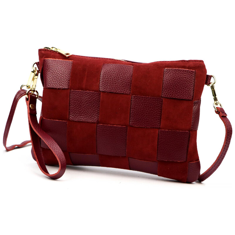 Kožená kabelka Luka vínová KZ2259432 65701485