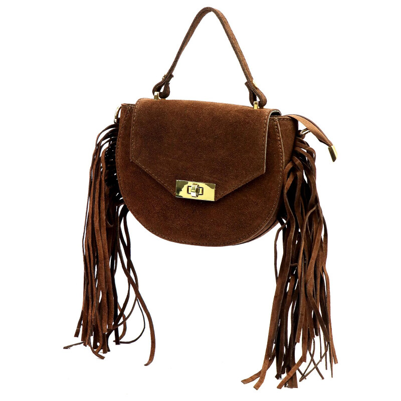 Kožená kabelka Luka hnedá KZ2259409 65701484