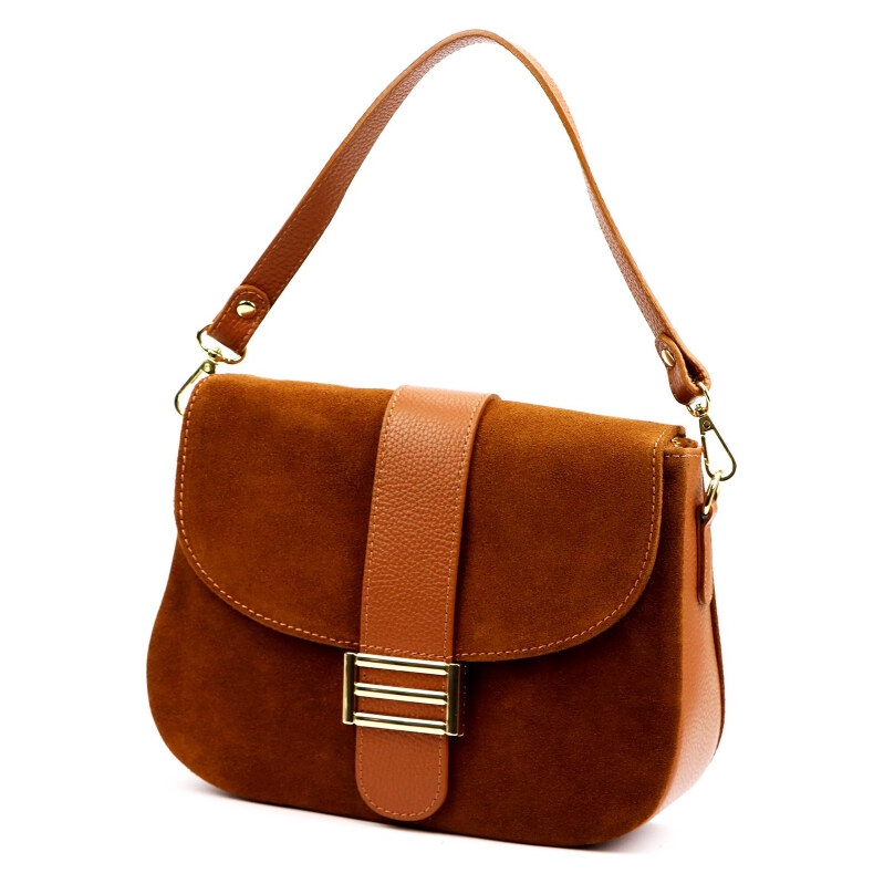 Kožená kabelka Luka hnedá KZ2259355 65701500