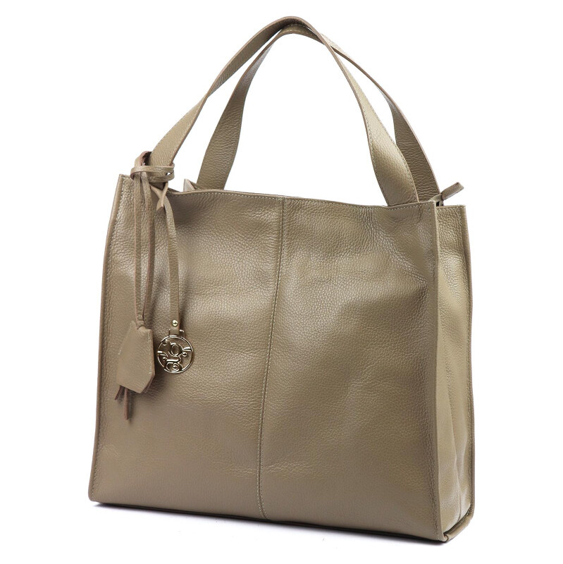 Kožená kabelka Gregorio béžová KZ2258618 65701534