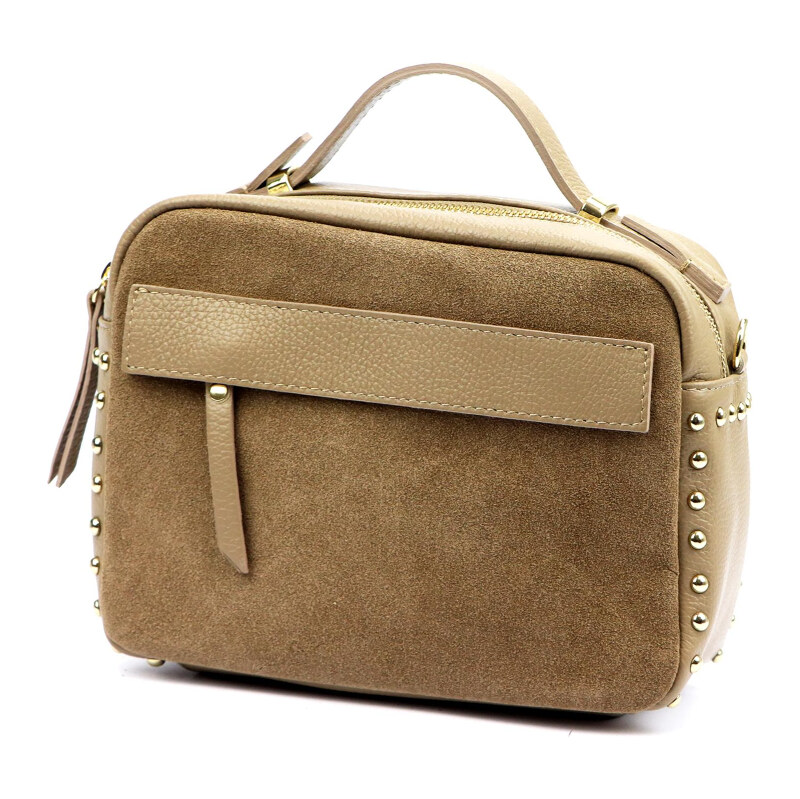 Kožená kabelka Luka béžová KZ2259140 65701552