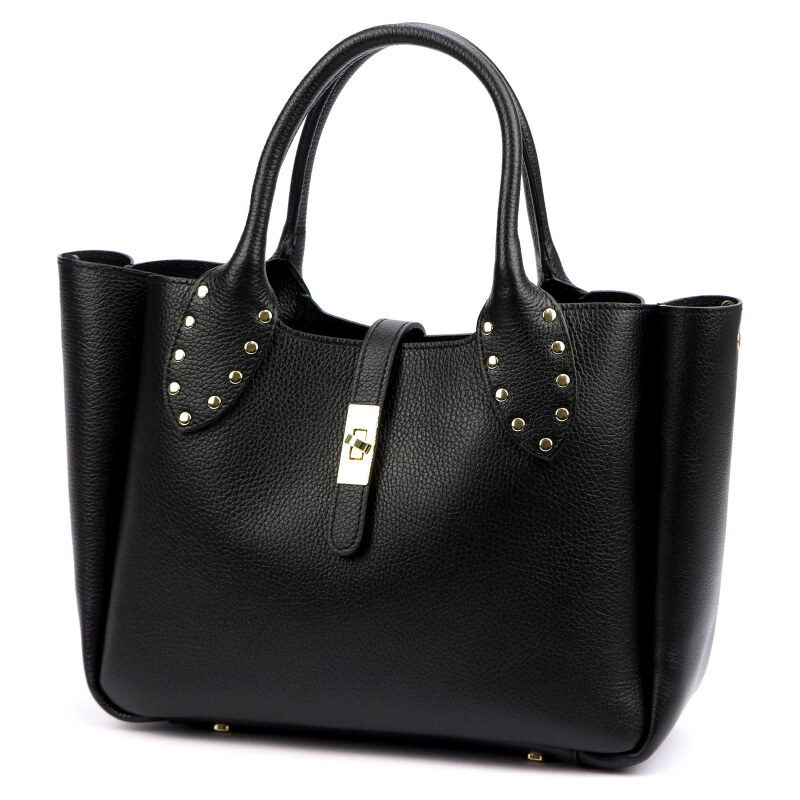 Kožená kabelka Luka čierna KZ2259056 65701582