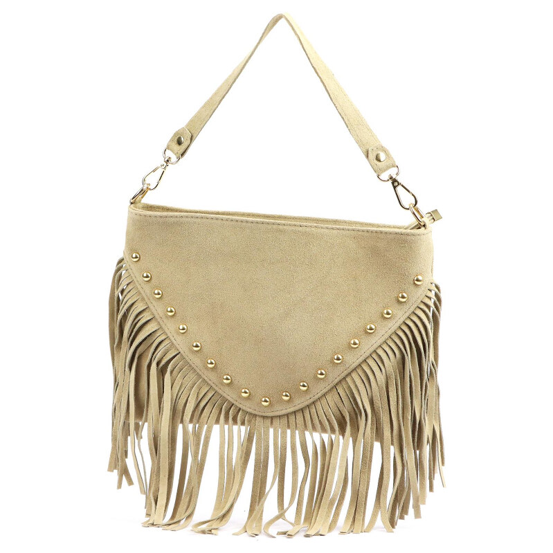 Kožená kabelka Luka béžová KZ2259011 65701588