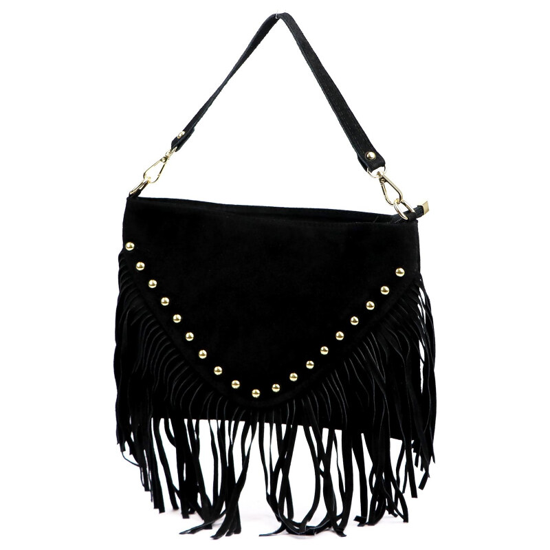 Kožená kabelka Luka čierna KZ2258643 65701595