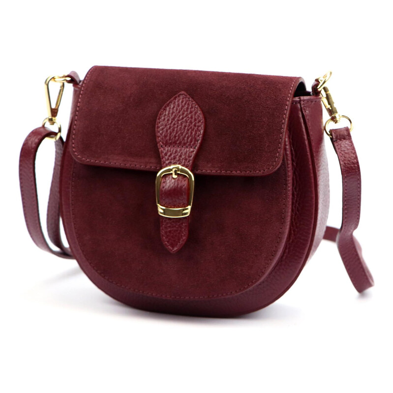 Kožená kabelka Luka vínová KZ2259043 65701602