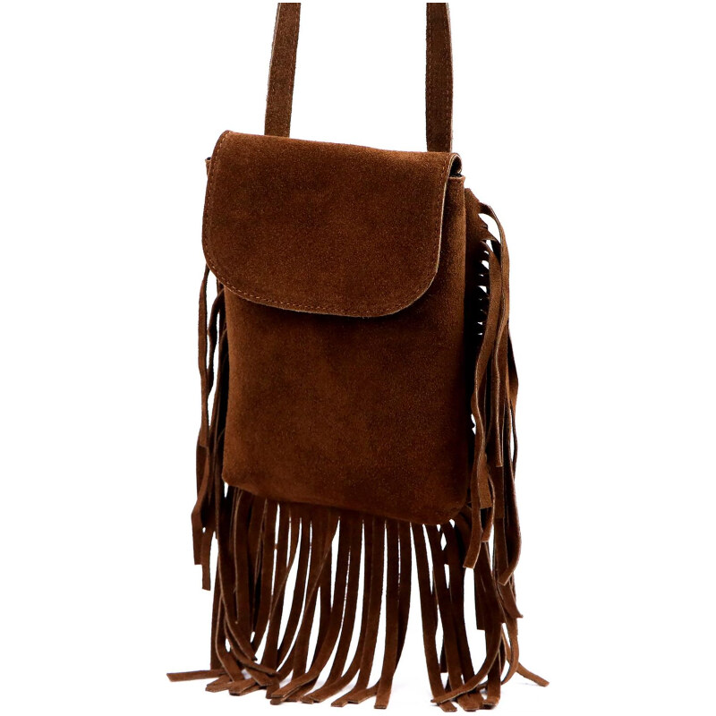 Kožená kabelka Luka hnedá KZ2259035 65701609