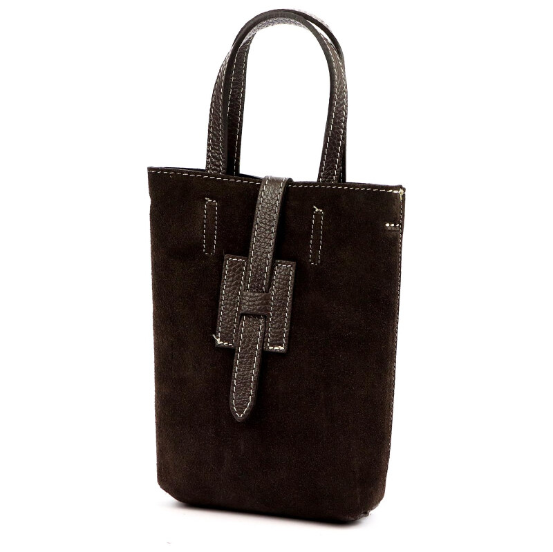 Kožená kabelka Luka hnedá KZ2259001 65701621