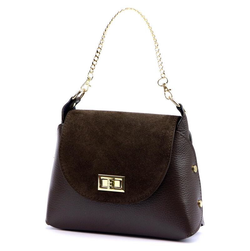 Kožená kabelka Luka hnedá KZ2259034 65701611