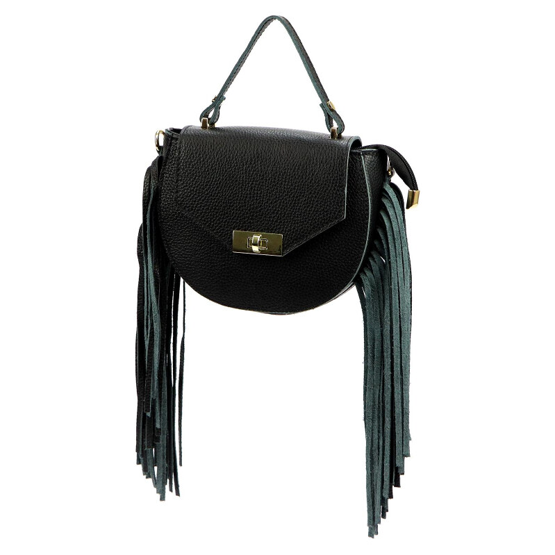 Kožená kabelka Luka čierna KZ2258996 65701622