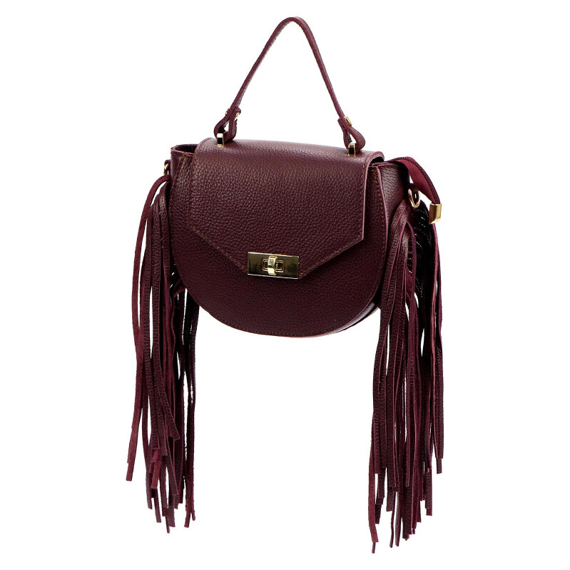 Kožená kabelka Luka vínová KZ2258994 65701624