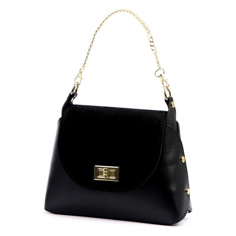 Kožená kabelka Luka čierna KZ2258982 65701626