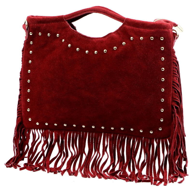 Kožená kabelka Luka vínová KZ2258716 65701647