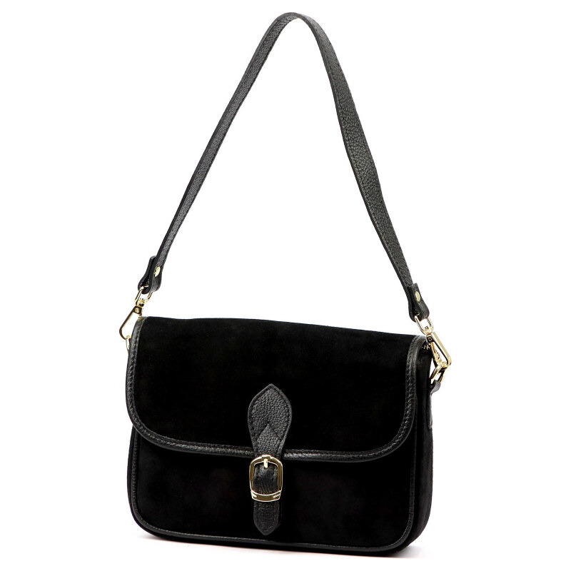 Kožená kabelka Luka čierna KZ2258695 65701655