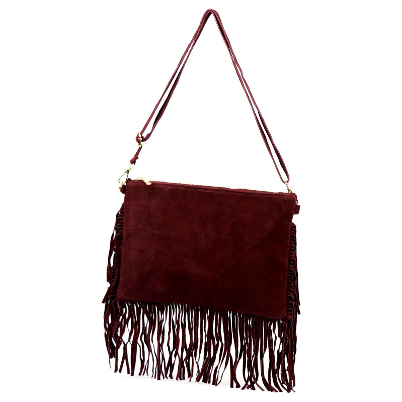 Kožená kabelka Luka vínová KZ2258793 65701663