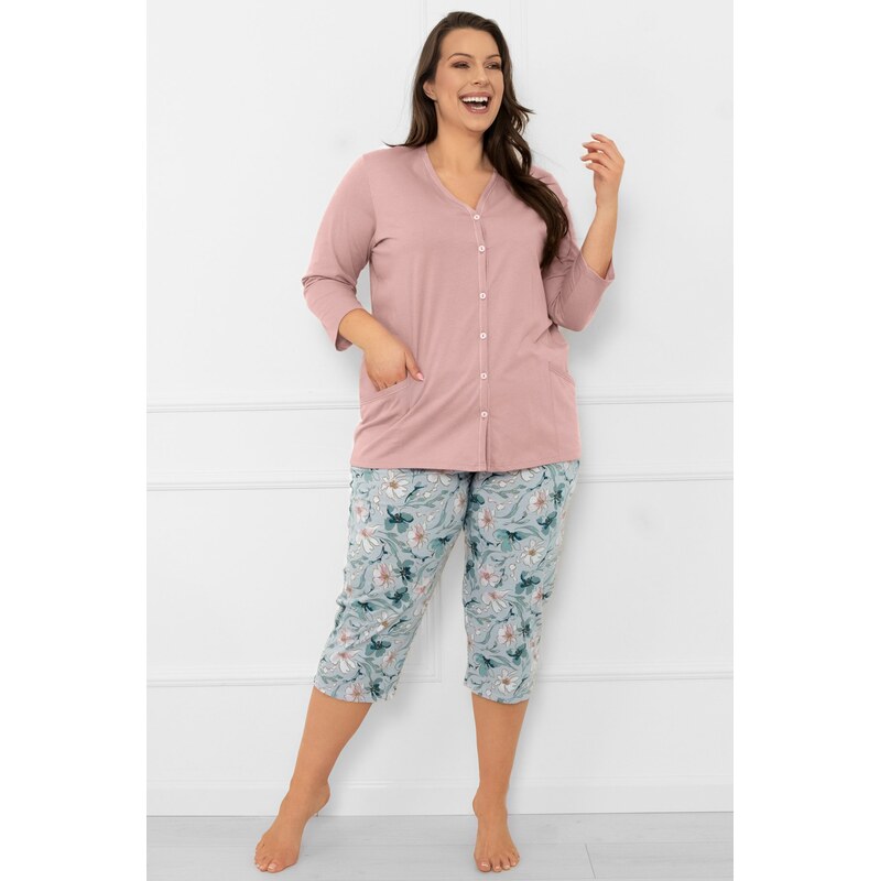 Italian Fashion dámske 3/4 pyžamo Sekvoj - bavlna 65846481