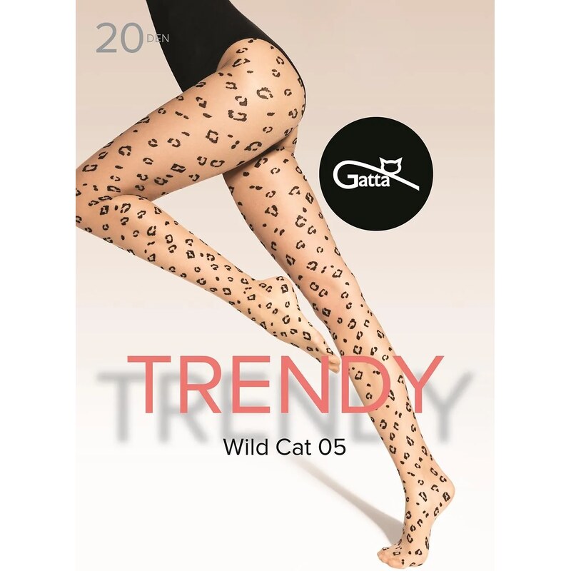Pančuchové nohavice Gatta Trendy Wild Cat wz.05 20 den 2-4 65702563