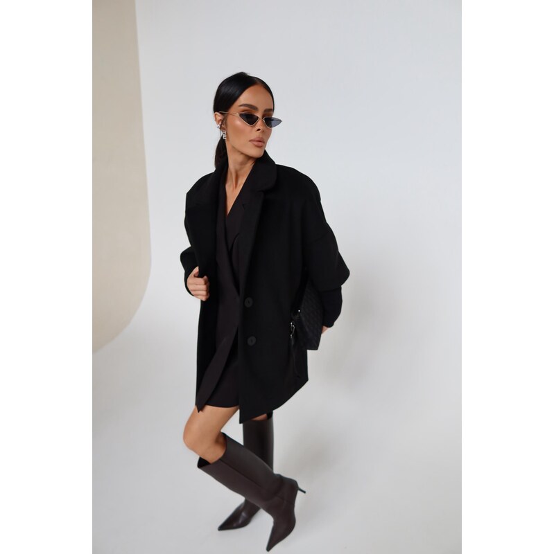 LaManuel Dámsky čierny kabát Eternal 65702685