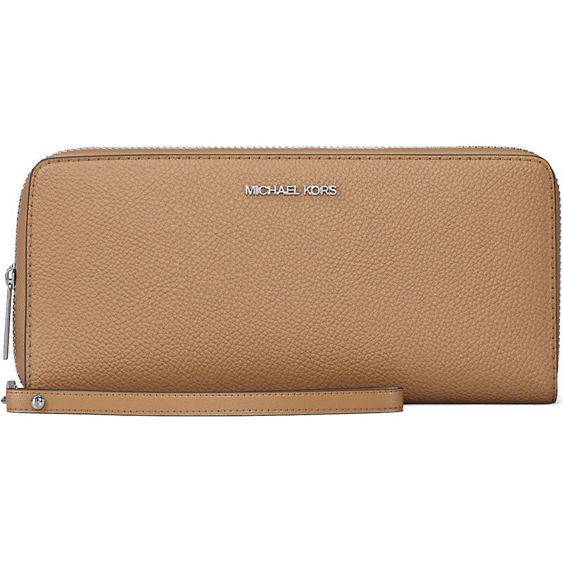 Michael Kors Large Pebbled Leather Continental Wallet Peanut 65705569