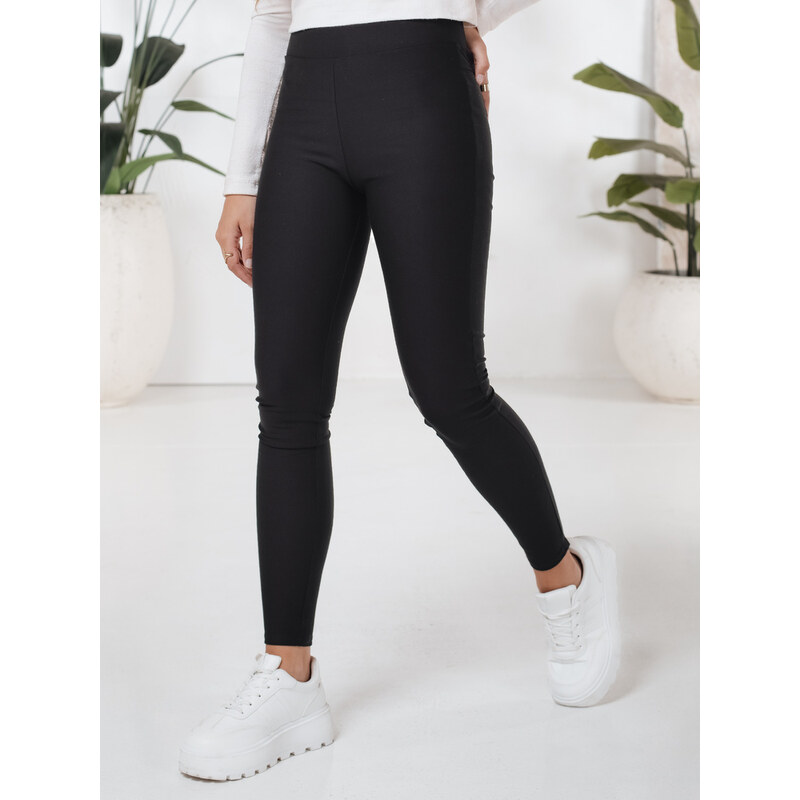 Čierne dámske legíny Dstreet 66091684