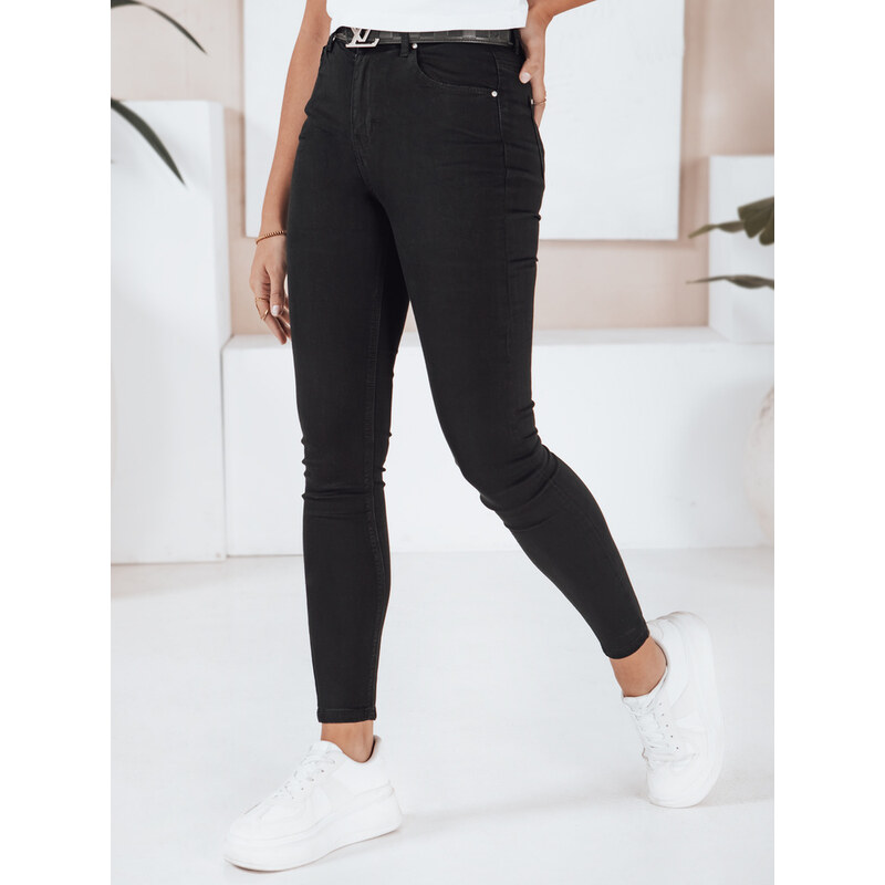DStreet Dámske čierne skinny rifle 65798378