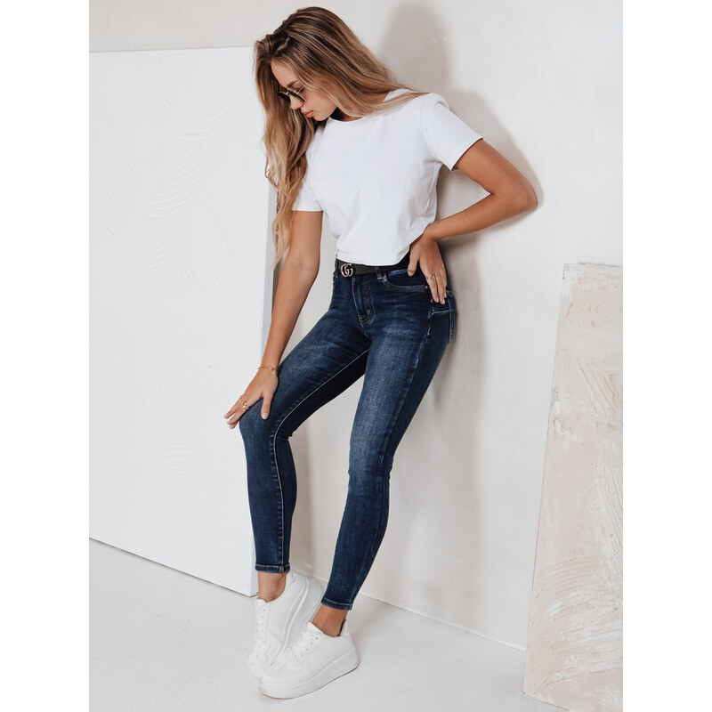 DStreet Dámske skinny rifle granátové 65798391