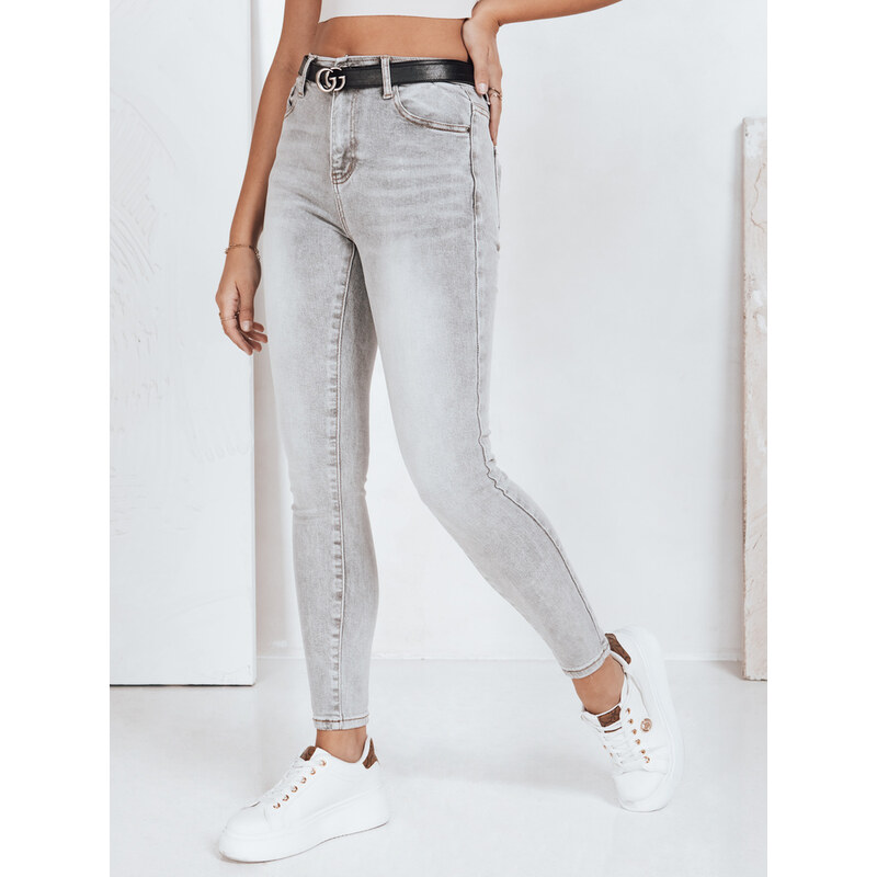 DStreet Dámske šedé skinny rifle 65798396